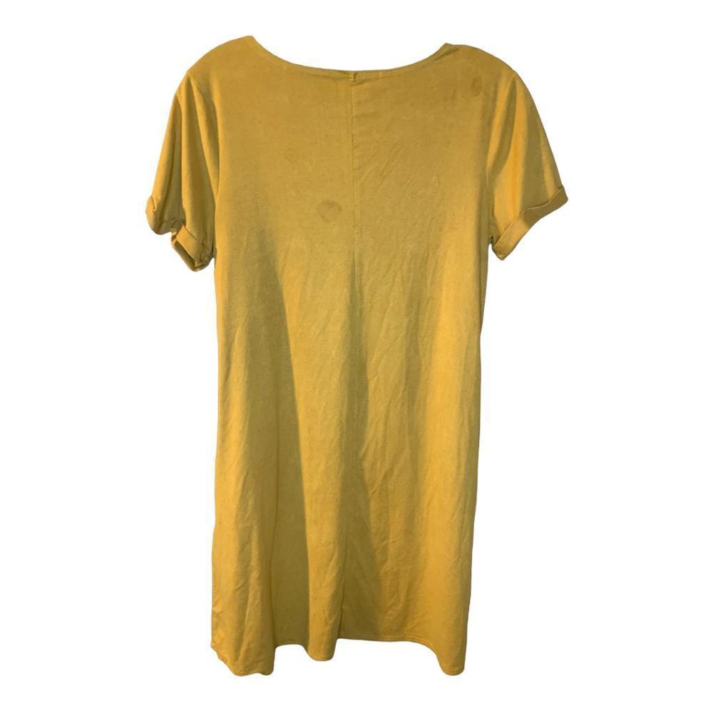 ***🔴3/$15🔴*** Vibe Sportswear Mustard Dress w/pockets Women’s Medium - Picture 2 of 8